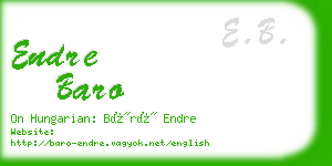 endre baro business card